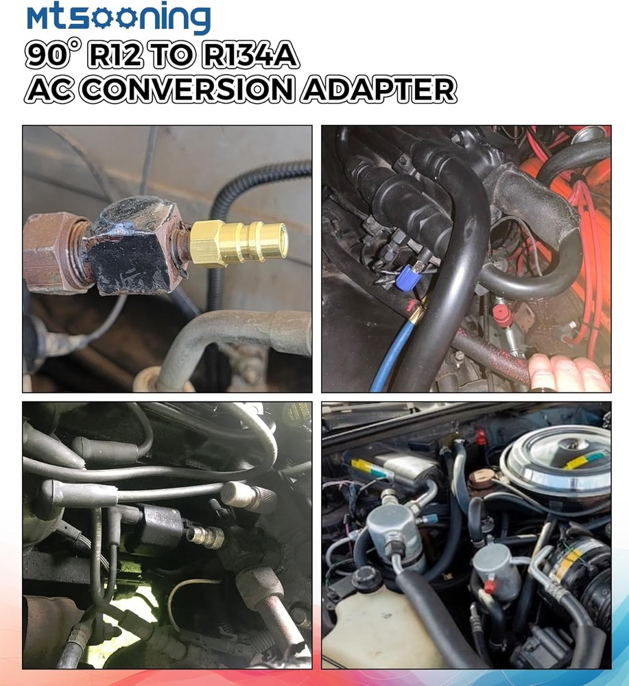 R12 R22 to R134a Conversion Kit, Include 4 PCS High/Low Fitting