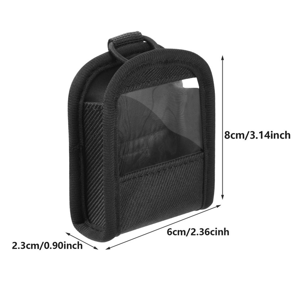 Portable Nylon Wireless Bodypack Transmitter Pouch with Transparent Front