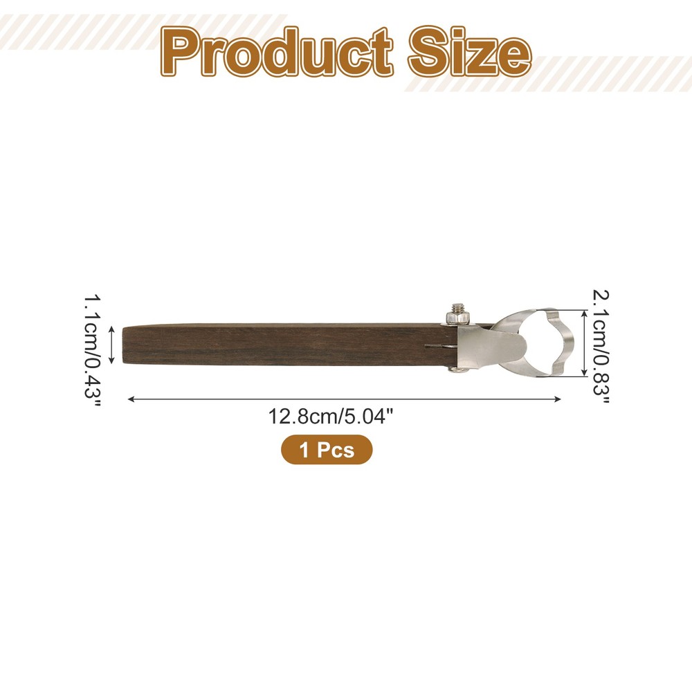 Pottery Handle Making Tool, Scraper Pottery Carving Tool (Flame Shape)