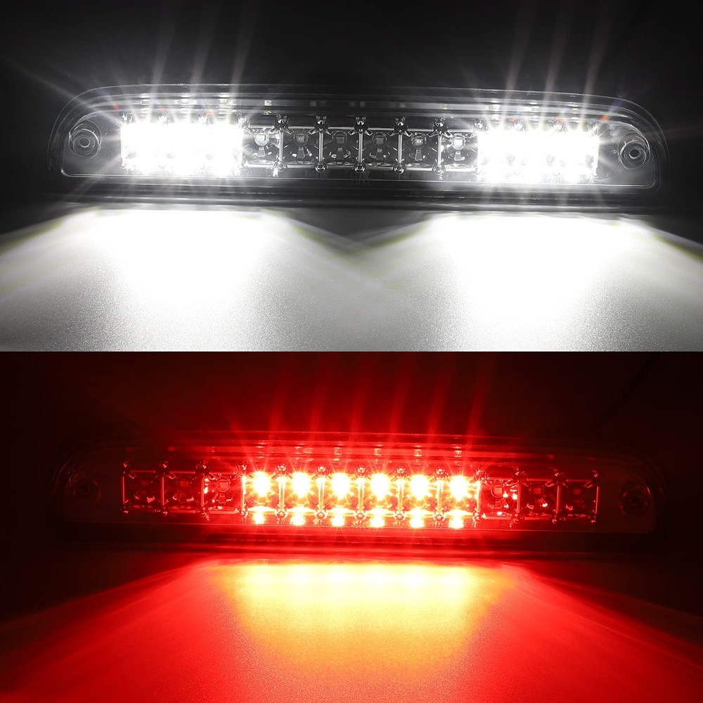 Partsam High Mount Stop Light Led 3rd Brake Standard, Clear Lens