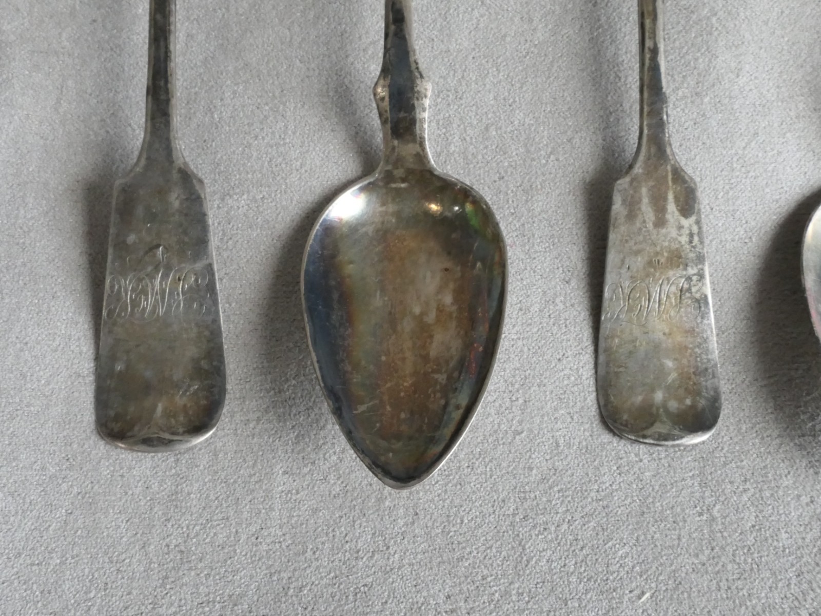 Lot of 6 American Coin Silver Spoons RM WILSON Philadelphia, PA : 72.5g