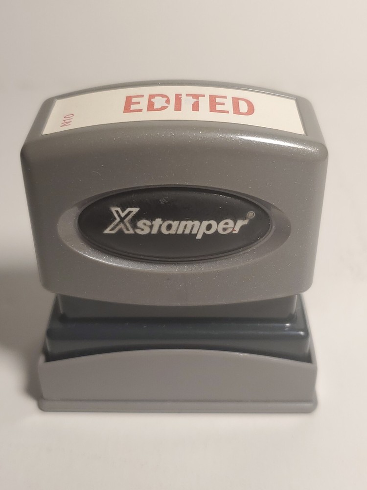 Xstamper pre-inked vintage "EDITED" stamp