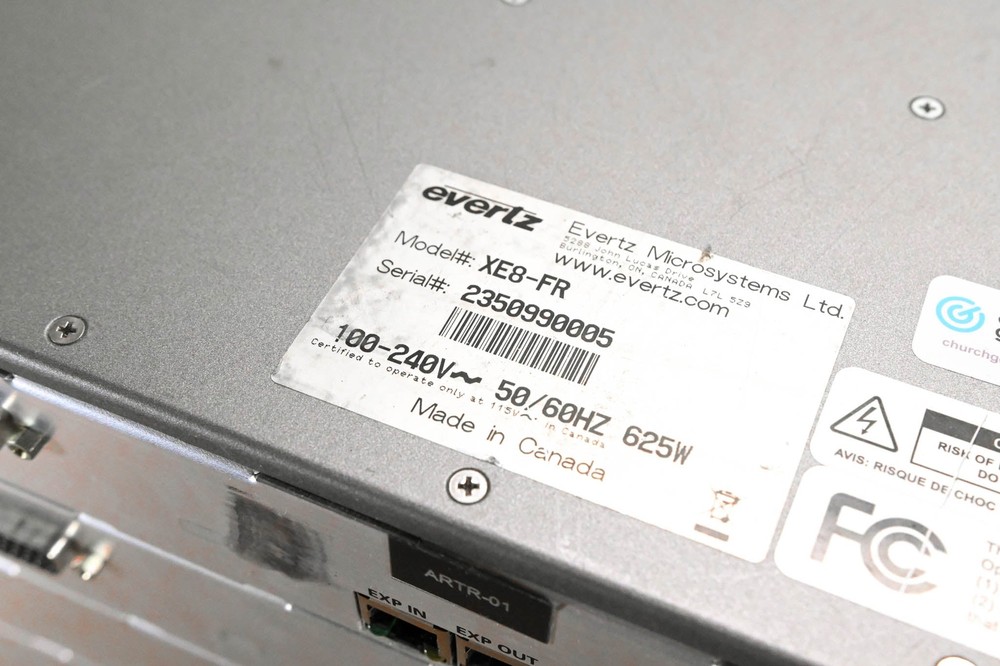 Evertz XE8-128x128 Xenon Multi-Format Router CG01AGH