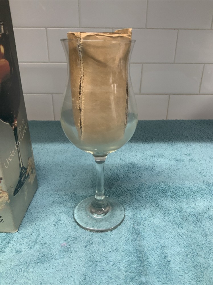 Libbey Atlantis Under Sea Candle