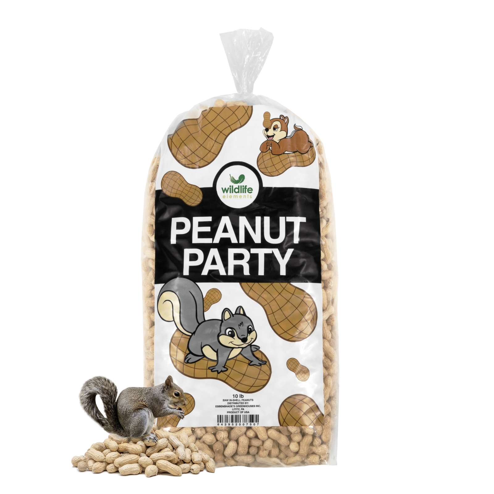 Wildlife Elements In-Shell Peanuts for Birds, Squirrels, Wild Animal Food, 10lb