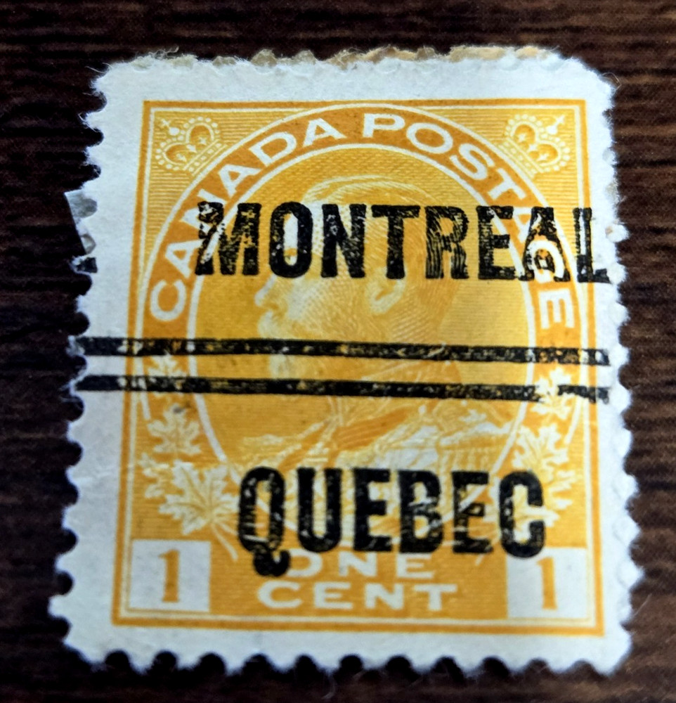 Canada Precancel "MONTREAL" 1922