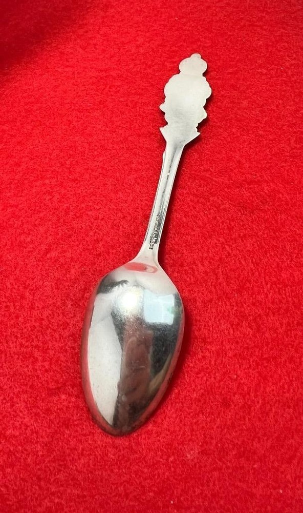 RW Higher Education 1900's Sterling Silver Spoon Globe Handle