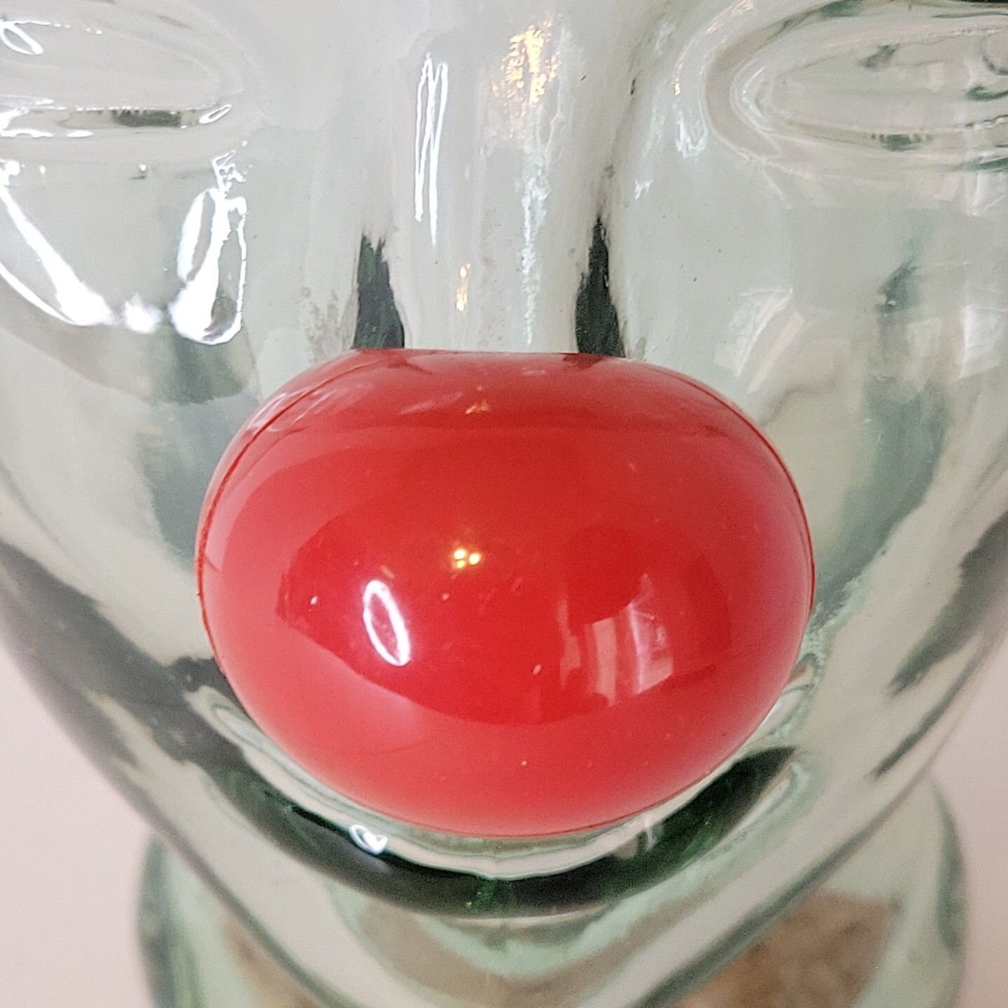 Rubber Clown Nose Red Rudolph Mcdonald Breathable Nose Holes Cosplay Costume NEW