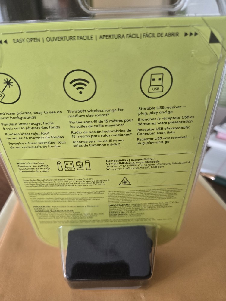 New & Sealed - Logitech Laser Presentation Remote Black