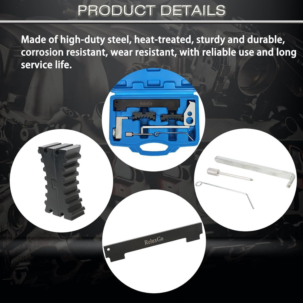 Engine Camshaft Tensioning Locking Alignment Timing Belt Tool Kit for Chevy..