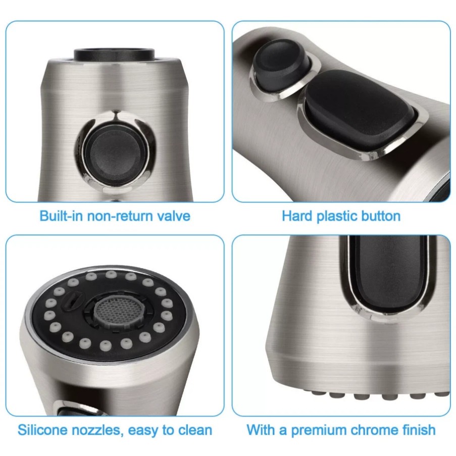 Standard Universal Spray Head Pull Down Kitchen Faucet Replacement Part NEW