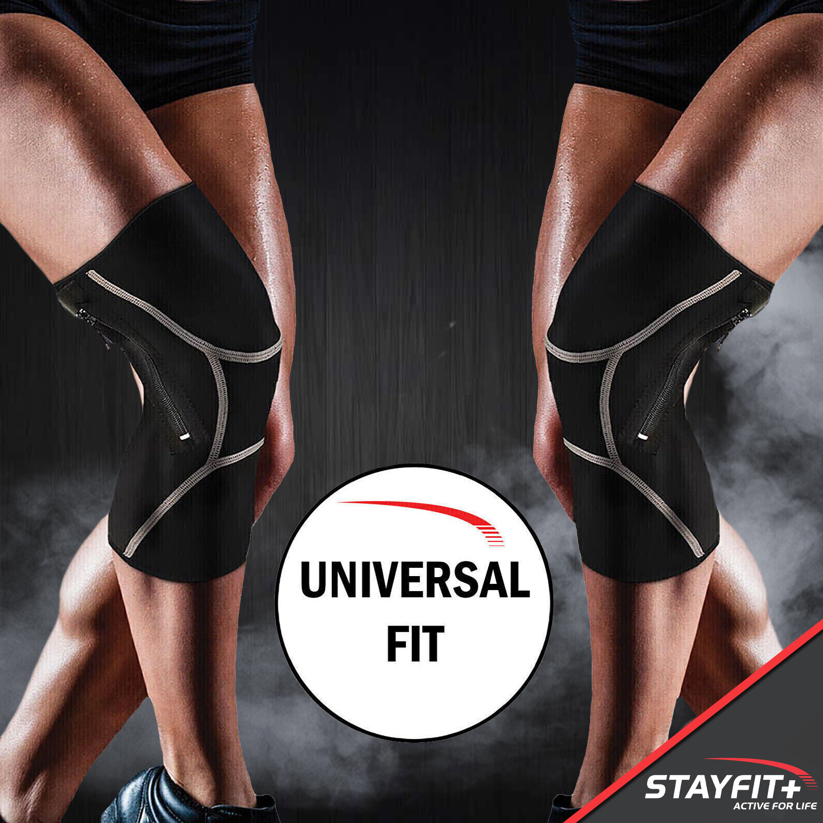 Knee Brace Sleeve Compression Fitness Weight Lifting Support Pain Relief