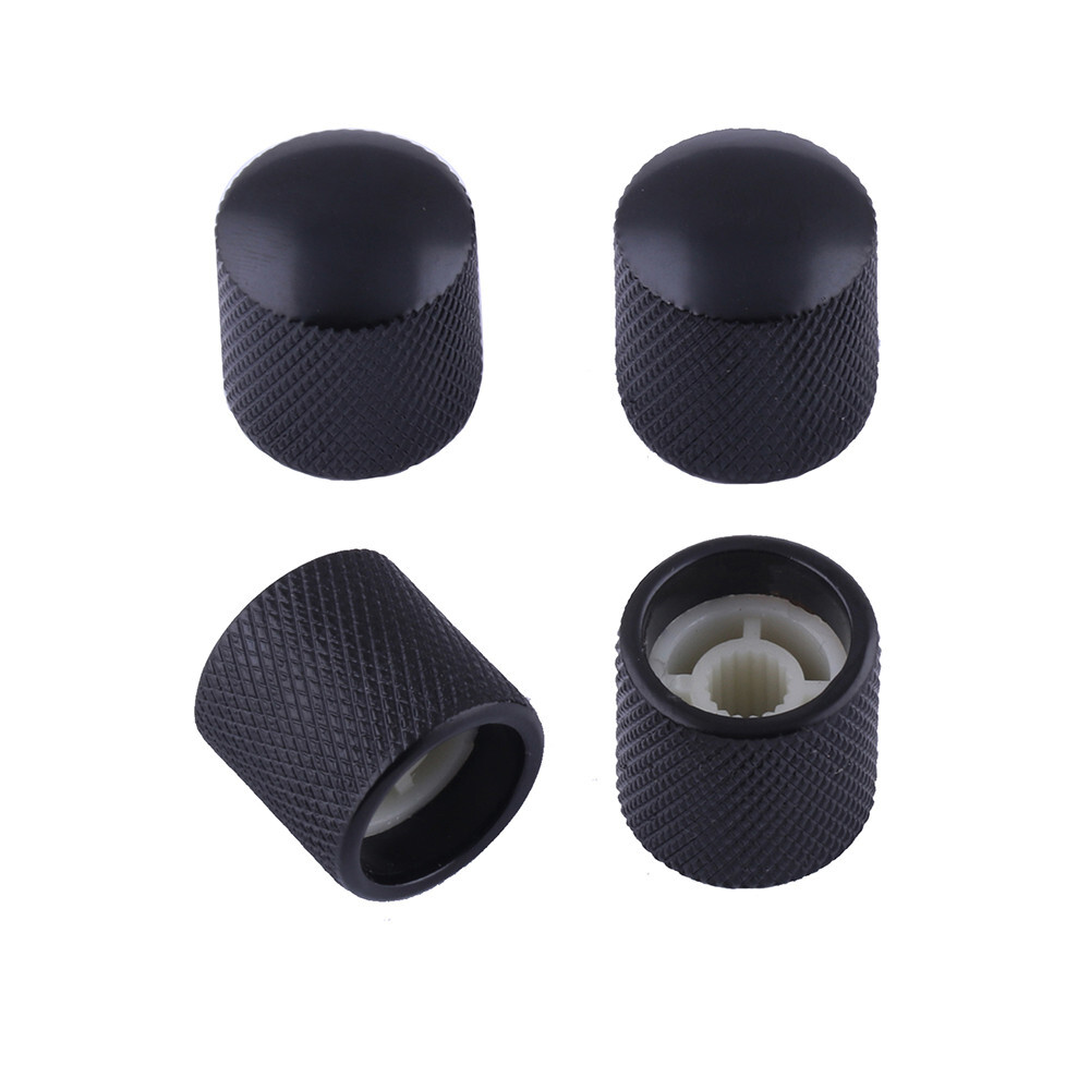 Guitar Speed Control Knobs Volume Tone Knobs for Fender Tele or Bass 4pcs Black