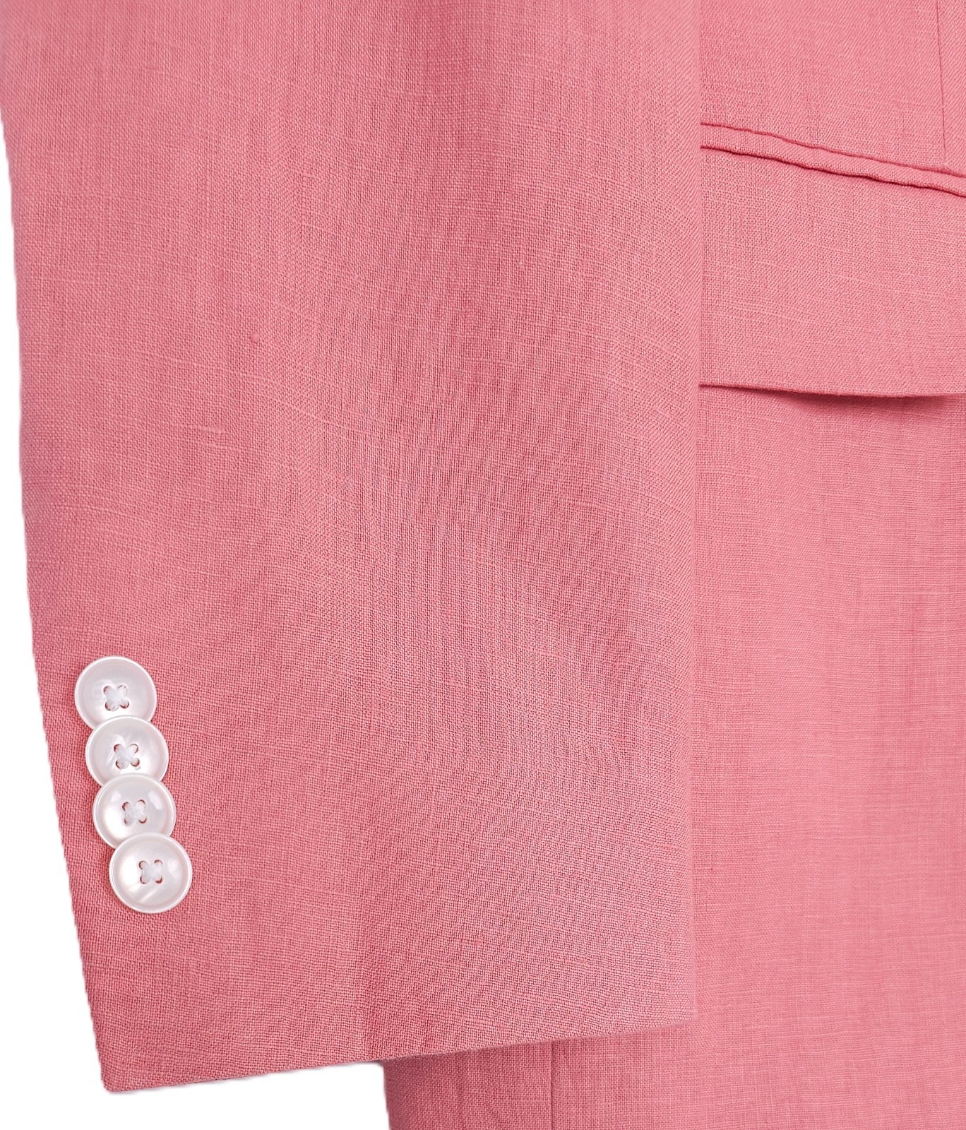 Tommy Hilfiger Men's Modern-Fit 100% Linen Sport Coat Light Red Solid 42R NWT