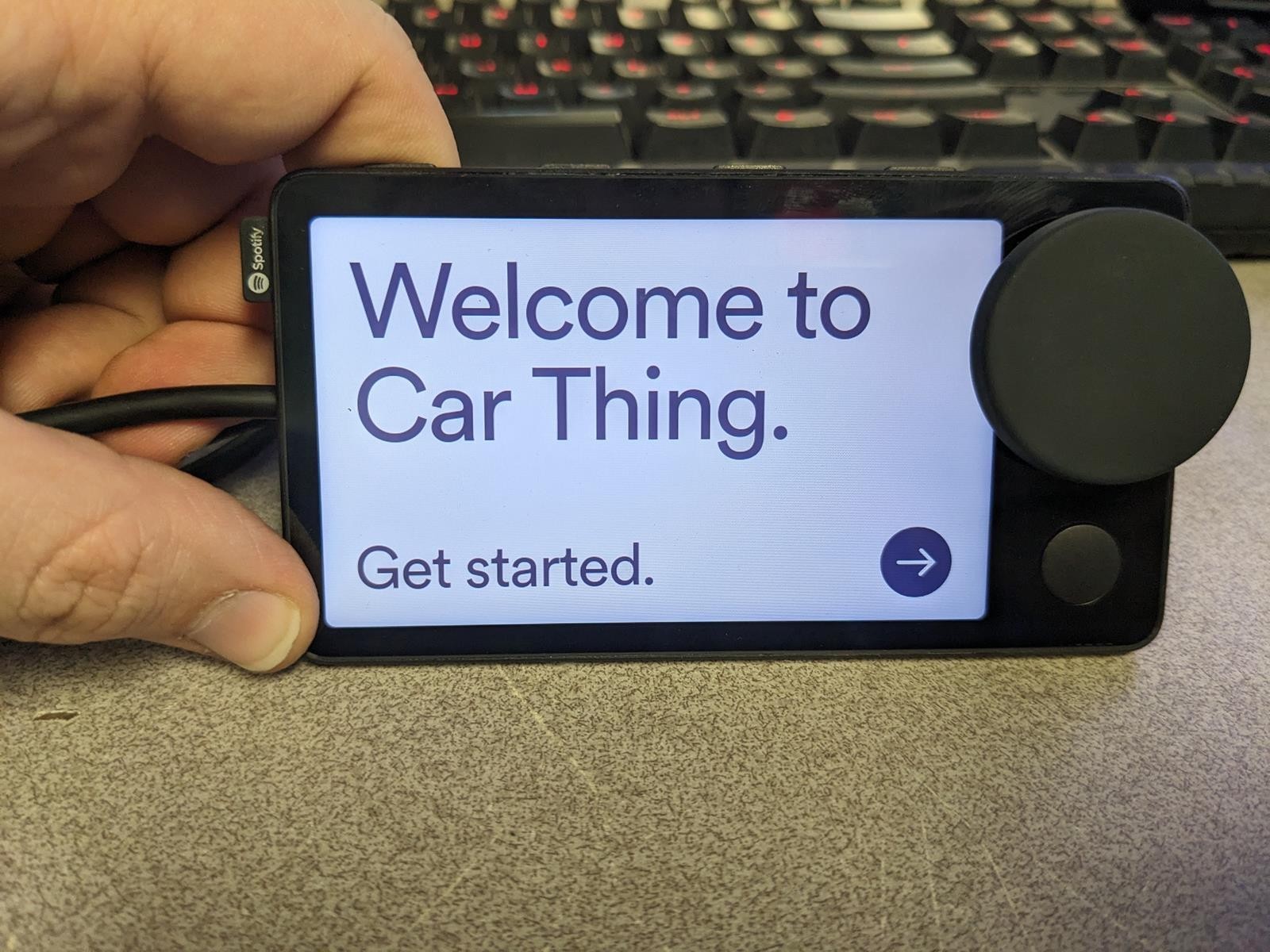 SPOTIFY CAR THING MUSIC STREAMING DEVICE - READ DESCRIPTION