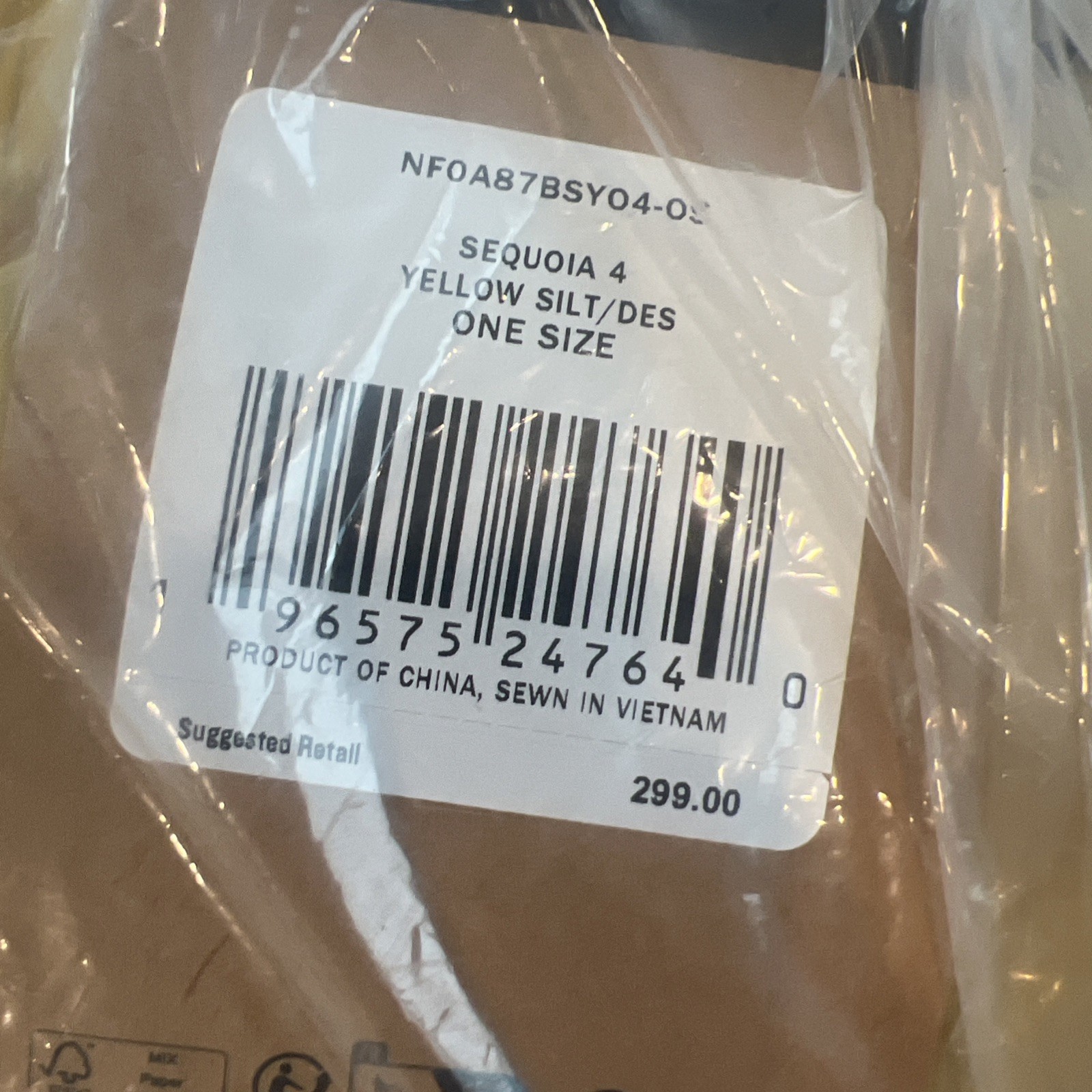 The North Face Sequoia 4 Car Camping Beach 4 Person 3 Season Tent - Yellow Silt