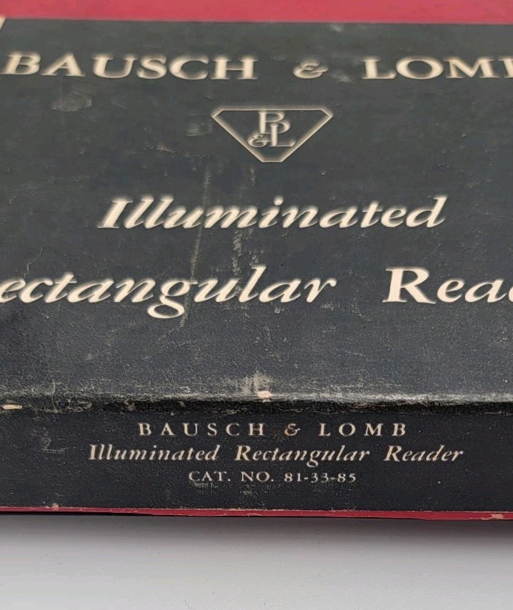 VTG Bausch & Lomb Illuminated Rectangular Reader Magnifier TESTED