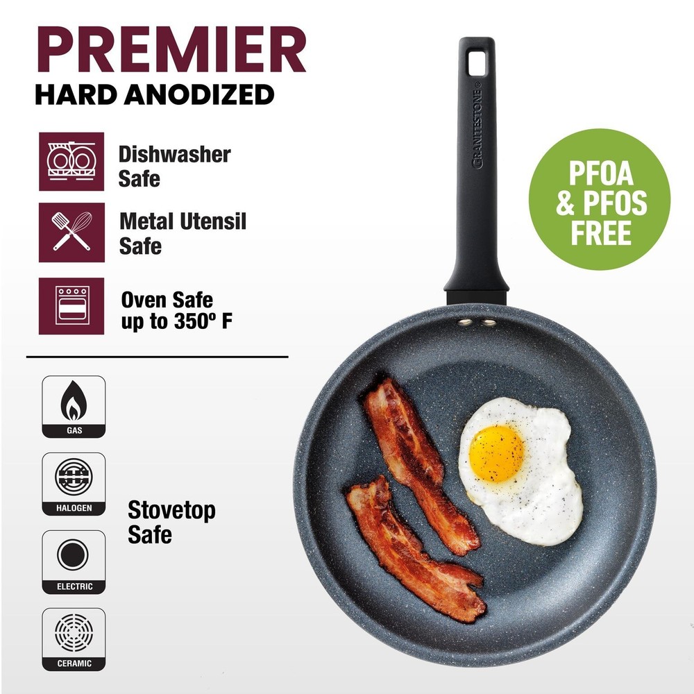 Granitestone Pro Premiere 13 Piece Nonstick Hard Anodized Cookware Set