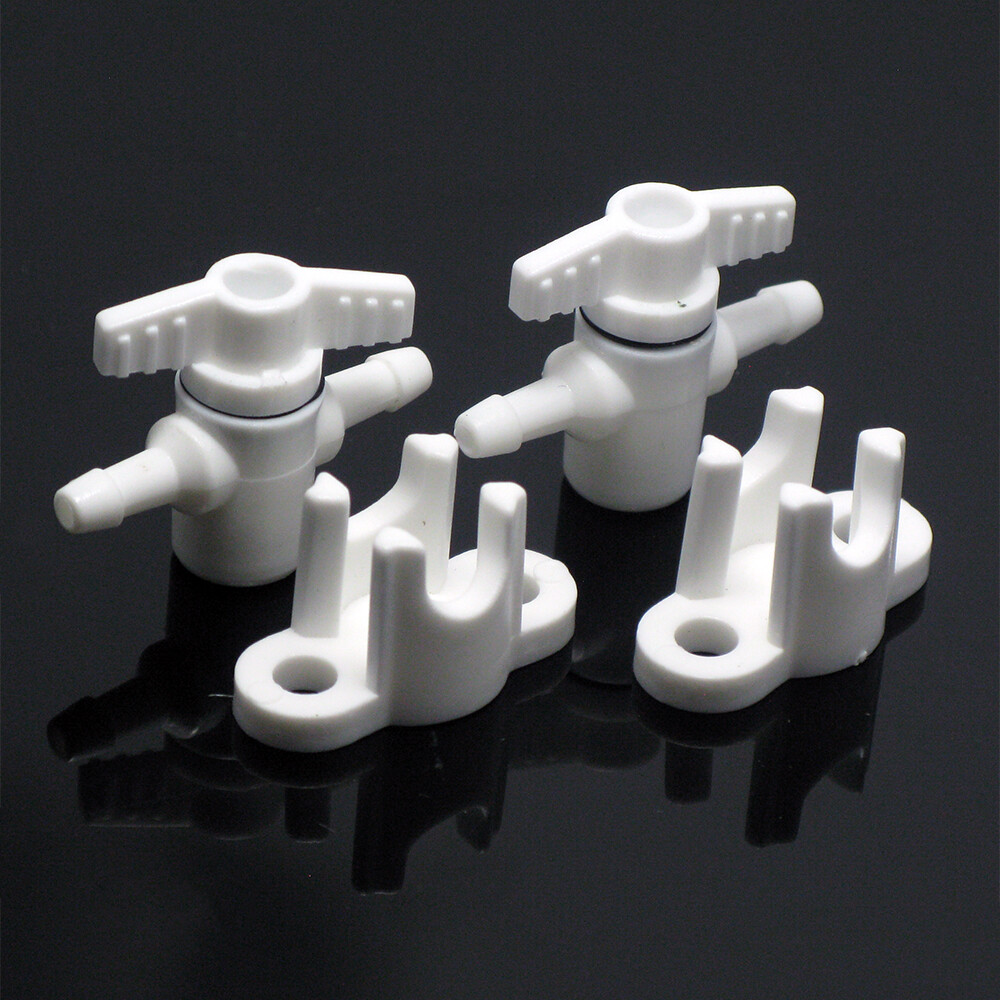10Pcs White Plastic 2 Ways Ink Connector Adapter For Inkjet Format Printer