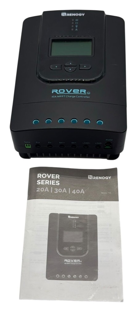 Renogy Rover LI 40A MPPT Solar Charge Controller RNG-CTRL-RVR40 Bluetooth Ready