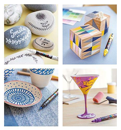 Posca Acrylic Paint Marker, Broad Chisel, Fluorescent Green