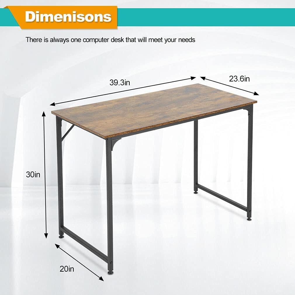 Computer Desk,39.4 inches Home Office Desk Writing Study Table Modern Simple