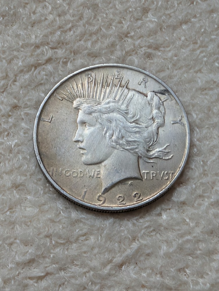 1922 US Peace Silver Dollar $1