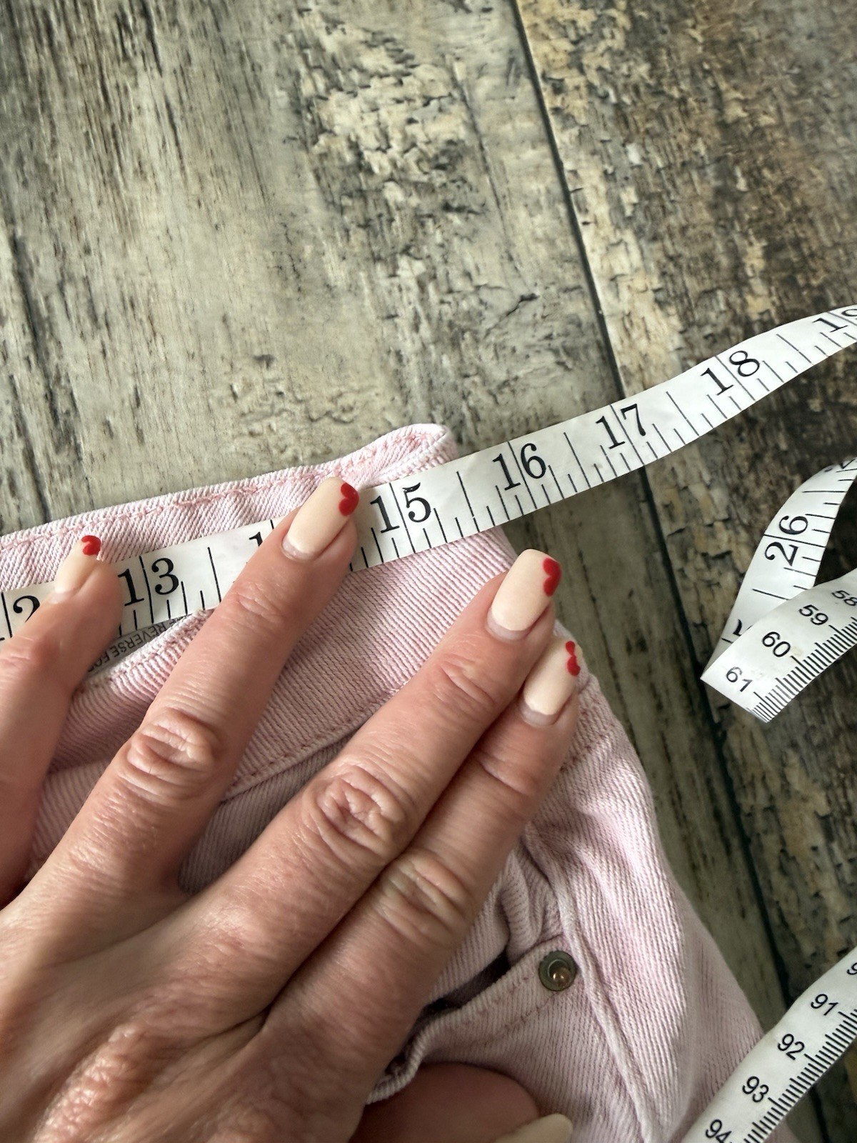 Zenana light pink raw hem relaxed straight leg jeans - L