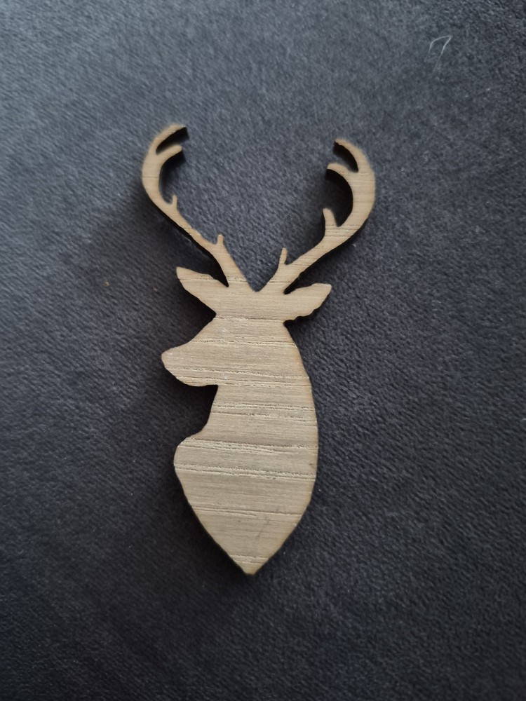 Oak Veneer Stags Head - 5pieces