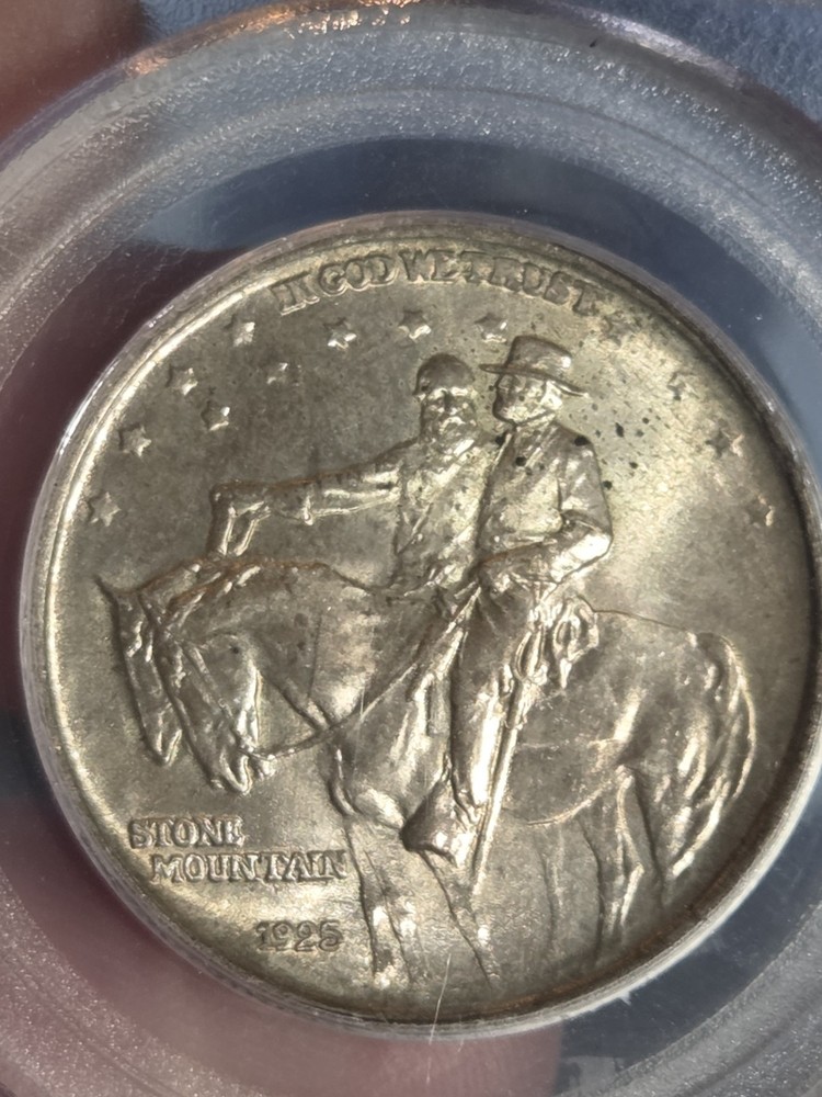 1925 Stone Mountain 50c Half Dollar PCGS MS65 Toned