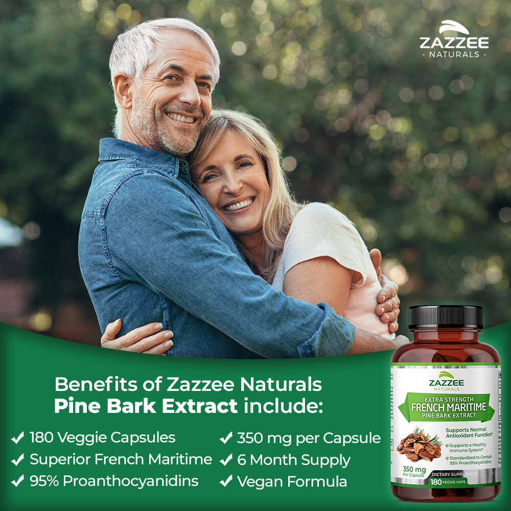 Extra Strength French Maritime Pine Bark Extract, Pycnogenol, 350 mg per Capsule