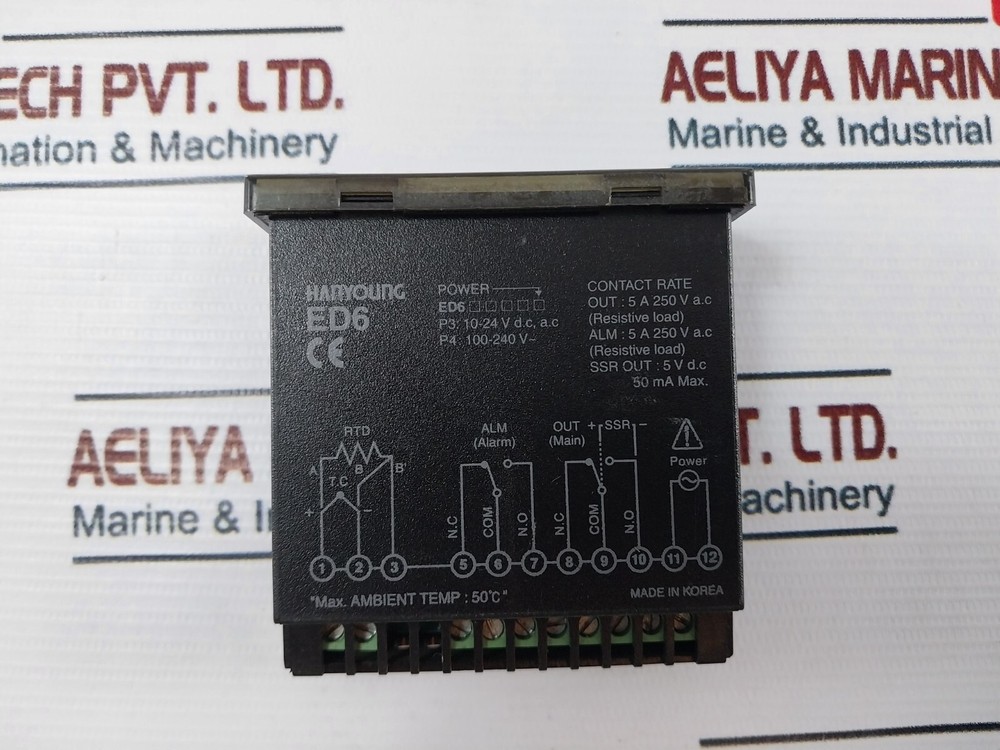 HANYOUNG ED6 Digital Temperature Controller 50 MA 250 V