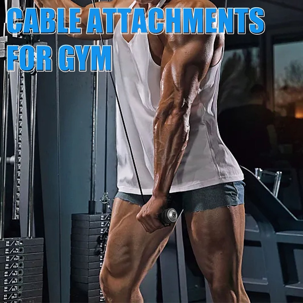 LAT Pull Down Bar for Cable Machine Tricep Workout Cable Attachments Mechine