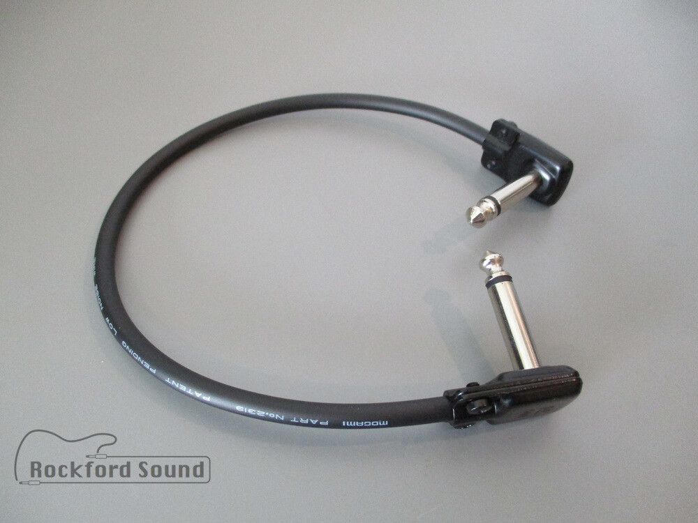 Mogami W2319 & Squareplug SP500BK Patch Cable - 1/4" Right angle to Right Angle
