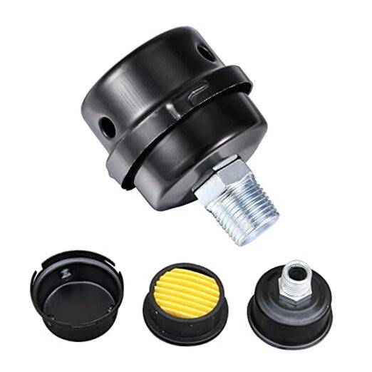 1/2" Thread Male Thread Diameter 20mm Air Compressor Silencer Filter, 1pcs 1/2"