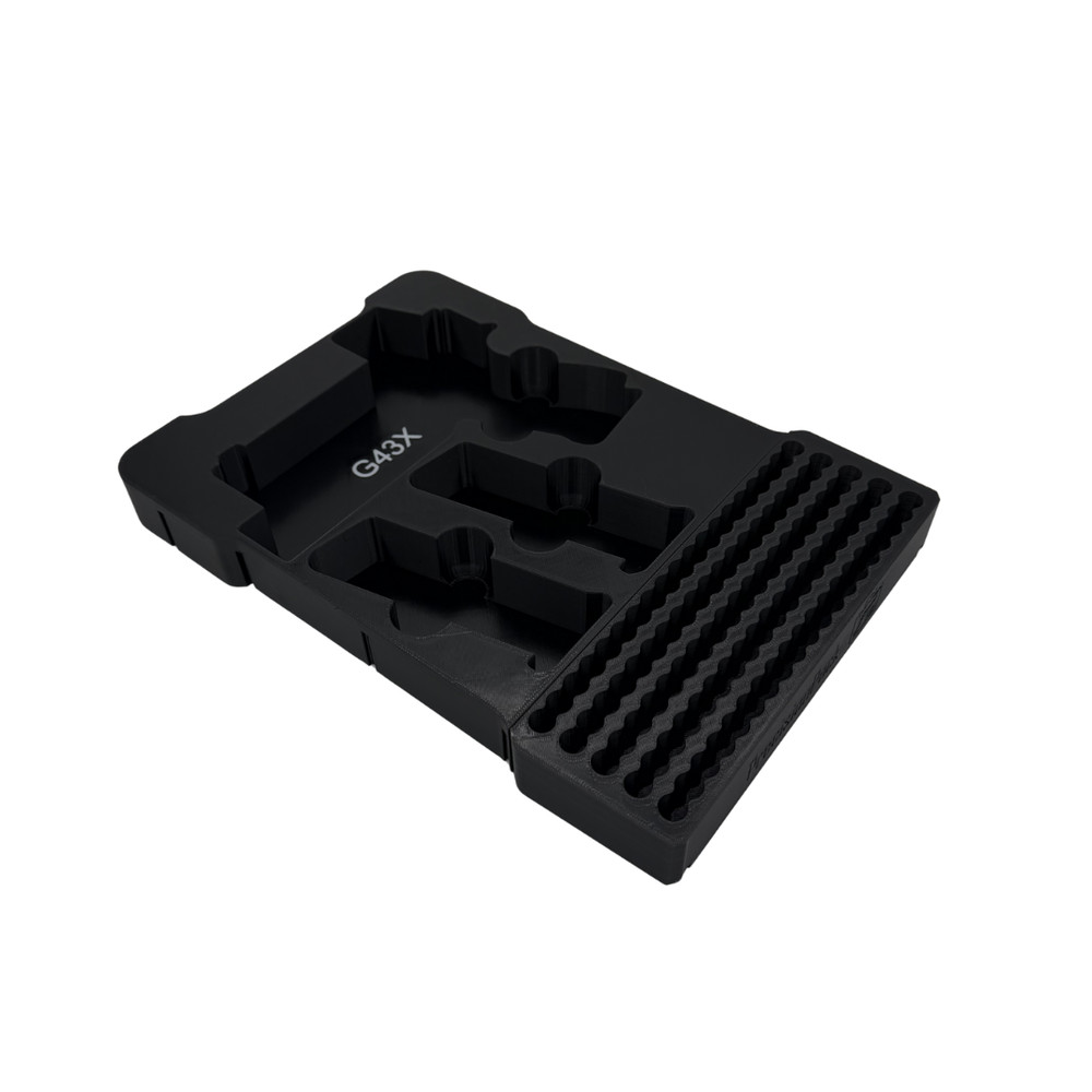 Glock 43X with Optic & Light Insert for Milwaukee Packout