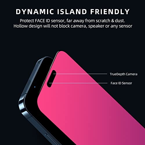 Privacy Screen Protector Compatible with 6.1 inch Gradient iPhone 15 Pro