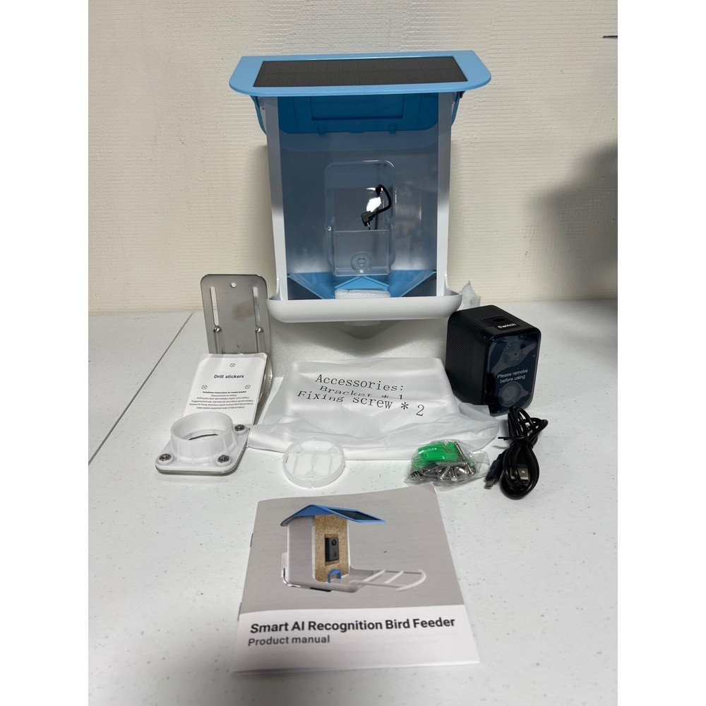 Smart AI Recognition Bird Feeder HD Streaming Video