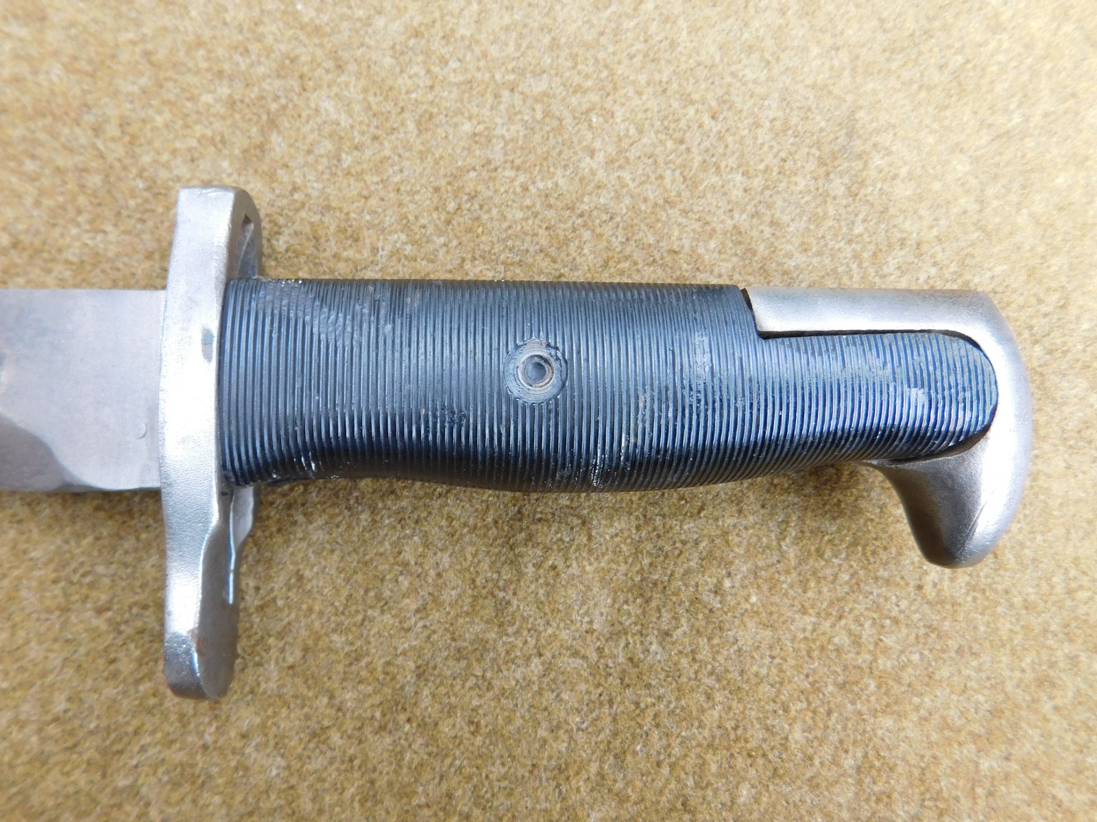 ORIGINAL WWII U.S. M-1 GARAND BAYONET CONVERTED TO FIGHTING KNIFE DATED 1943