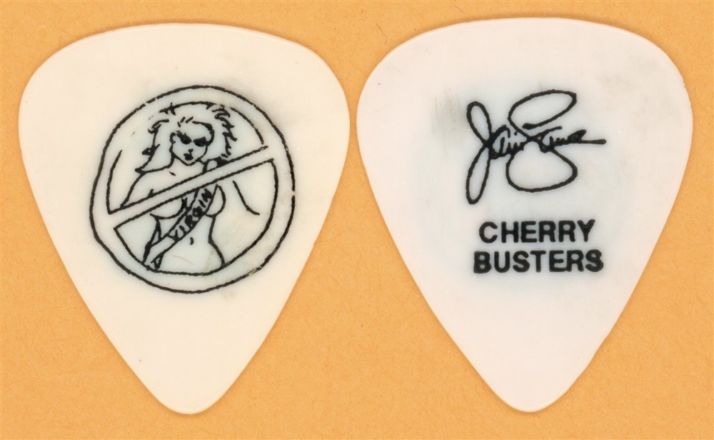 Warrant Jani Lane Original Cherry Busters Guitar Pick - 1990 Cherry Pie Tour