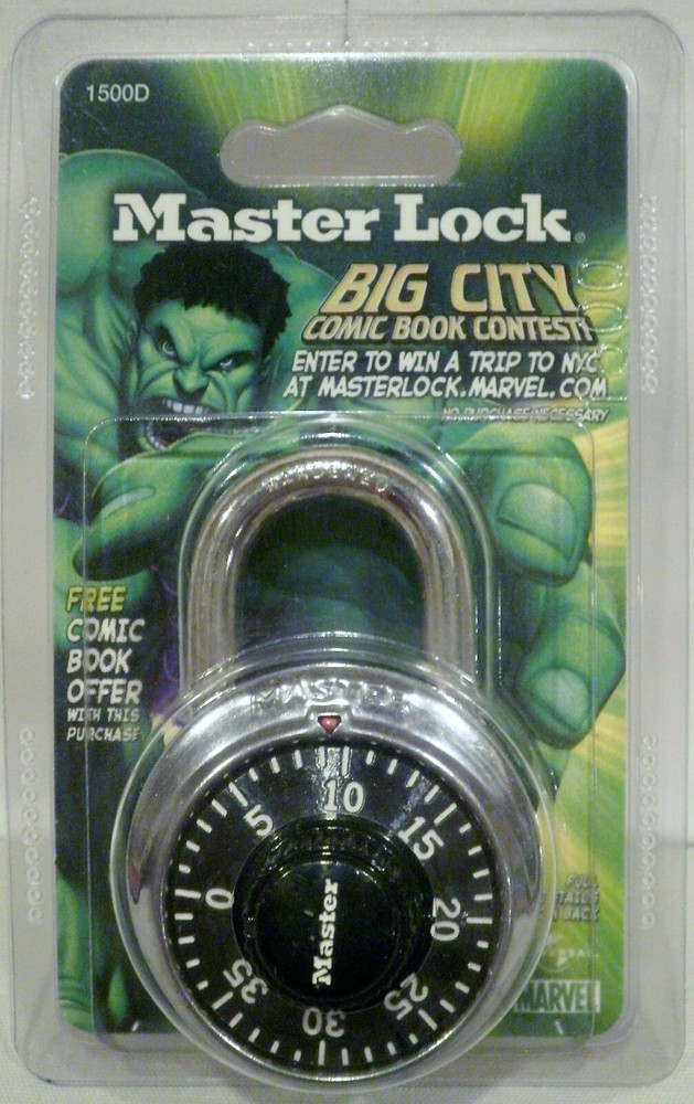 2002 Master Lock 1500D Combination Padlock 1-7/8”