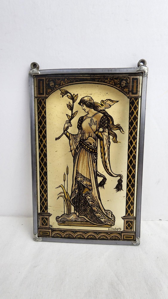 Ophelia Stained Glass Art - Complete, Multicolor