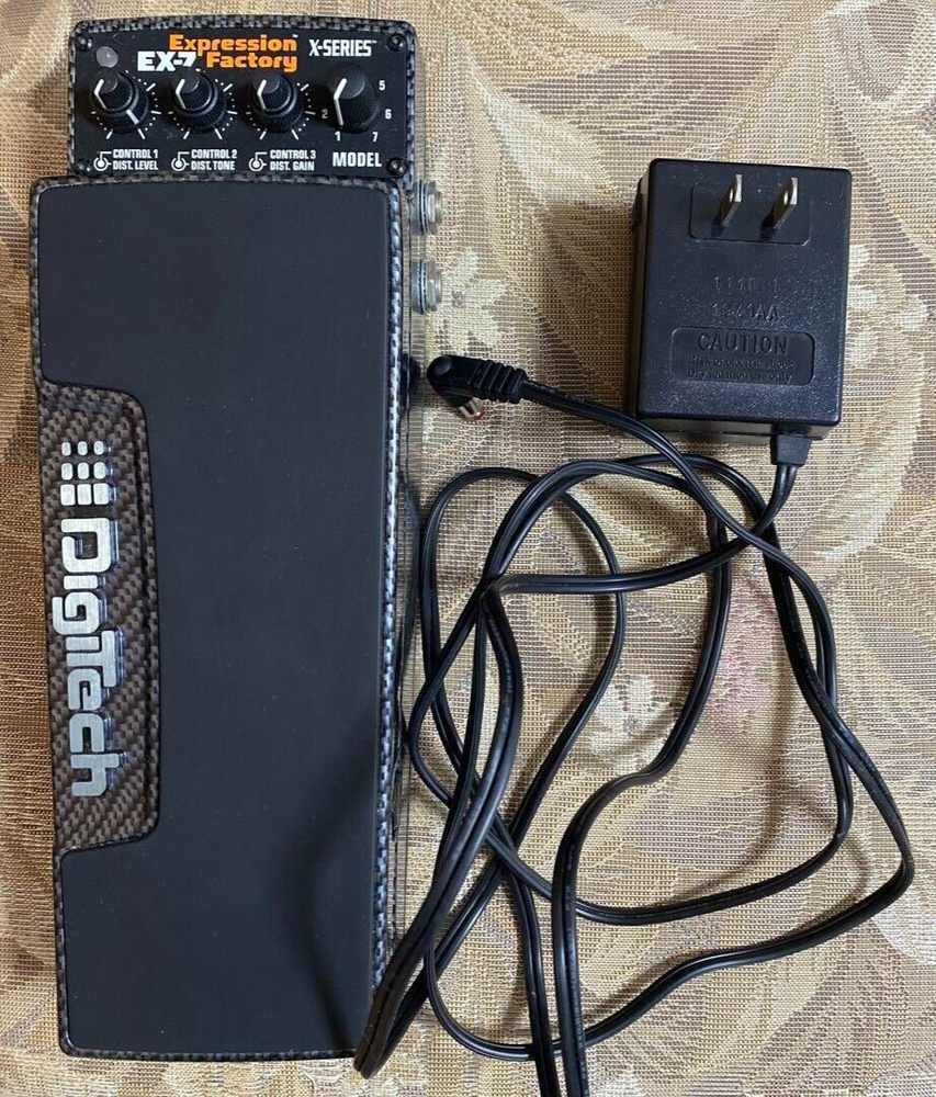 DigiTech EX-7 Expression Factory Guitar Effects Pedal w/Power Adapter Tested