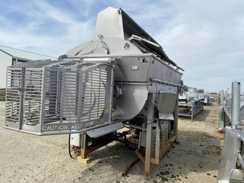 FPEC Model 814 intermeshing Vacuum C02 paddle blender, 6000 lbs.  capacity