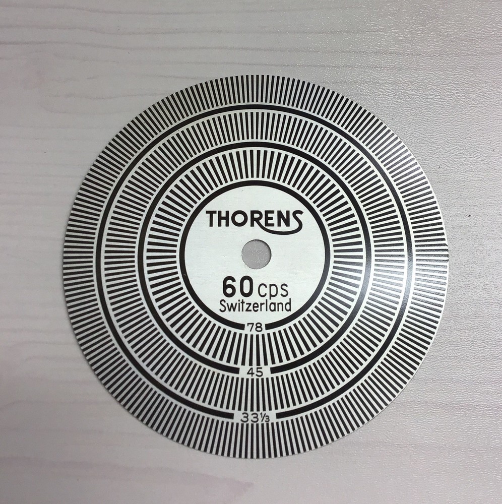 THORENS Strobe Disc Speed Check disc