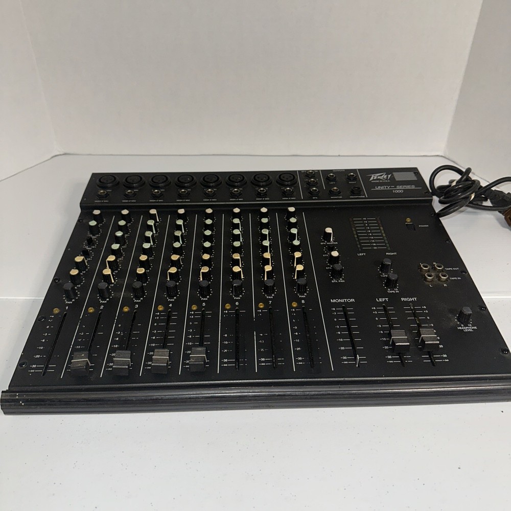 Peavey Unity 1000 8 Channel Analog Mixer Mixing Board