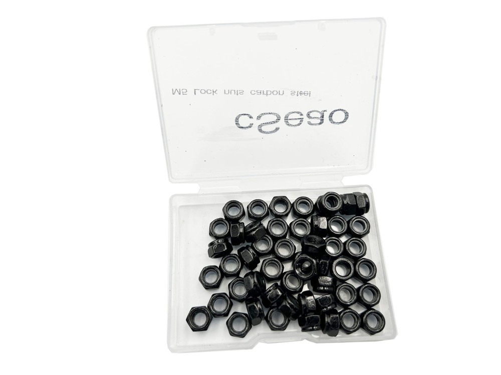 M5x0.8MM Black Nylon Lock Nuts 100 PCS Inserted Hex Self Clinching Lock