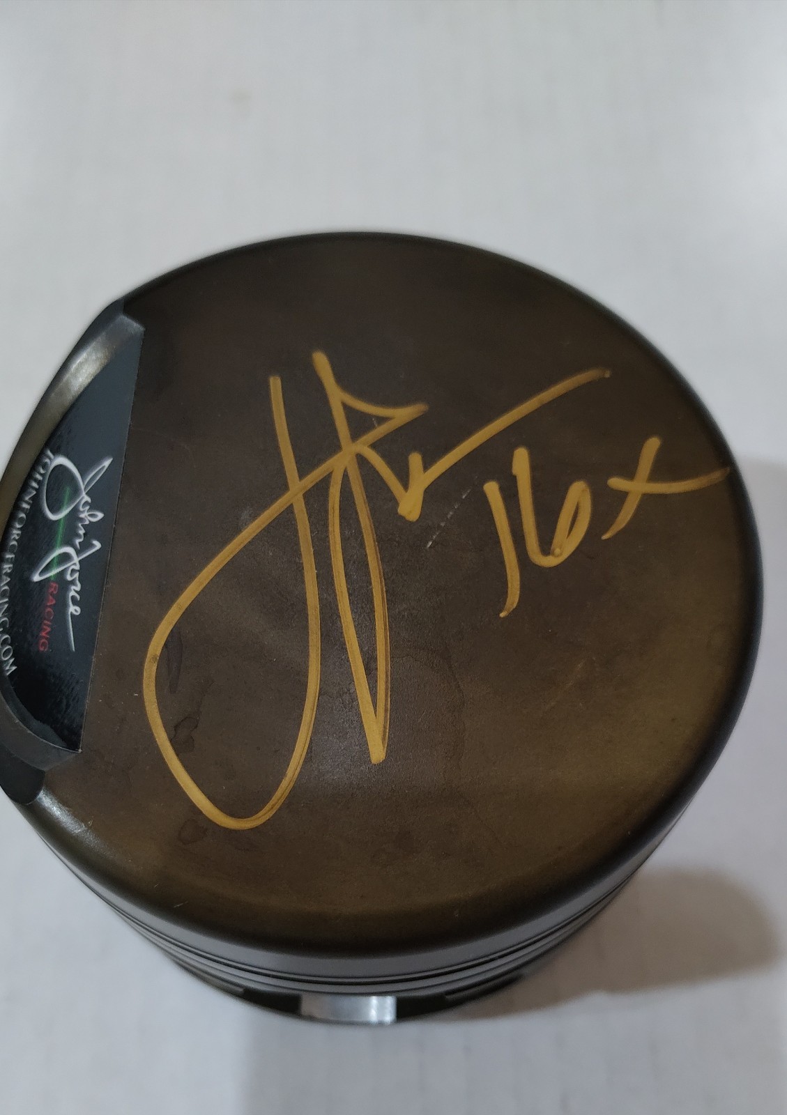 John Force Autographed Used Piston With COA
