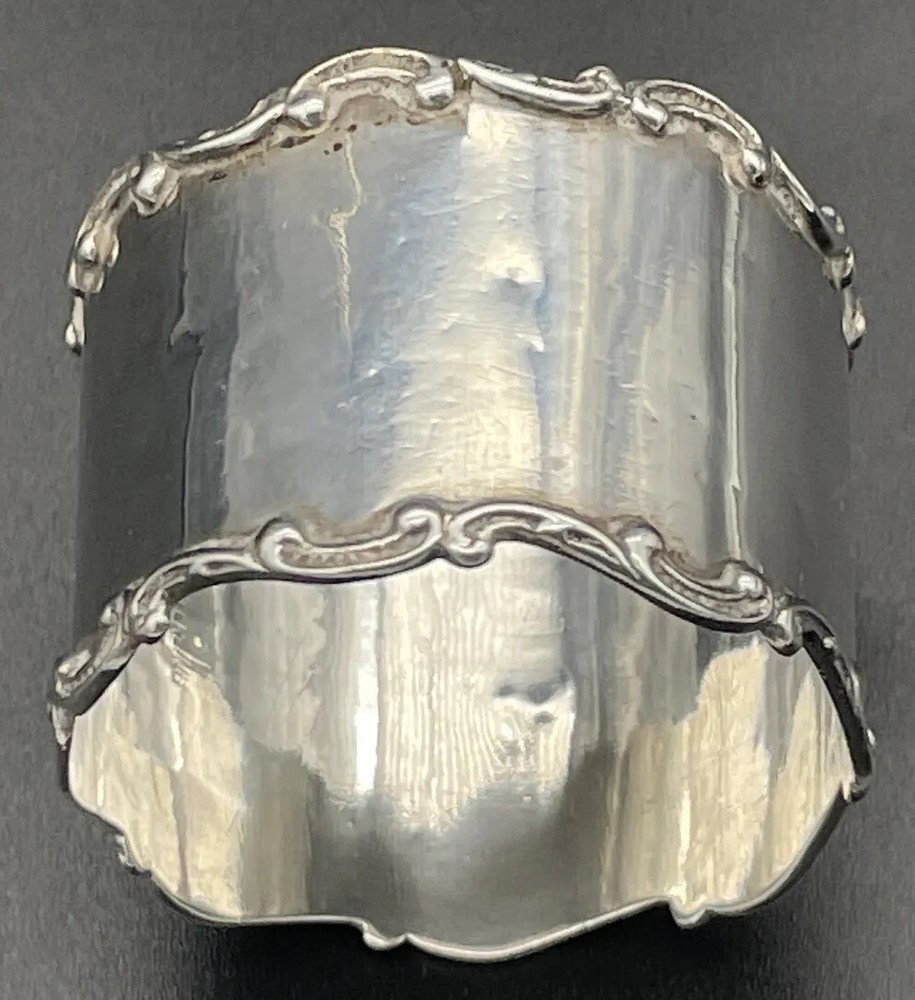 Sterling Silver Napkin Ring Name Engraved “Ray”
