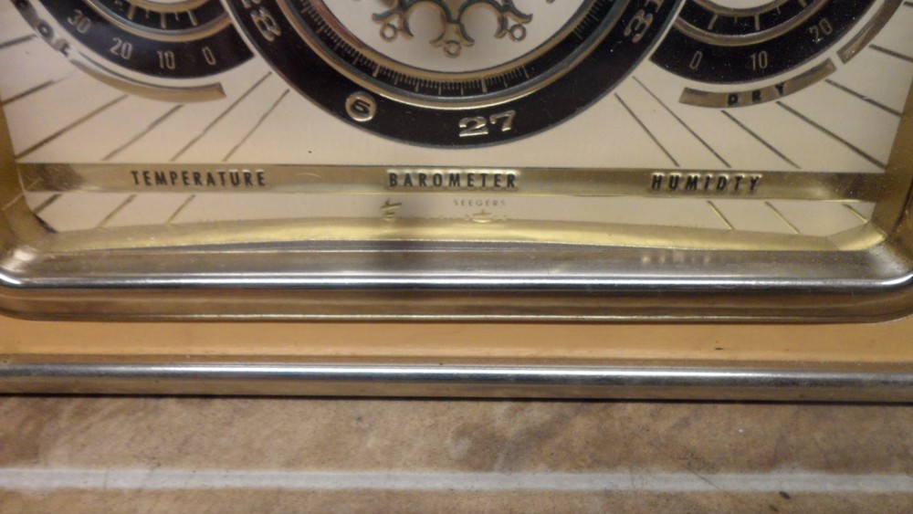 Vintage Seegers Forecaster Temperature Barometer Humidity